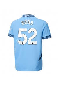 Fotbalové Dres Manchester City Oscar Bobb #52 Domácí Oblečení 2024-25 Krátký Rukáv